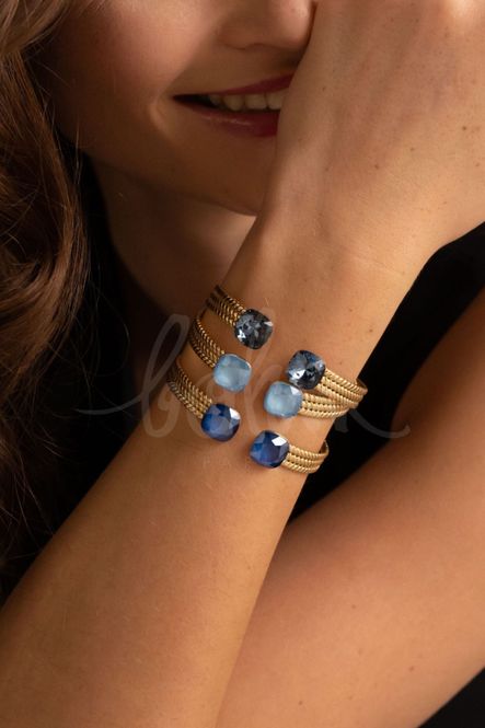 Hovedbilde Ada Armbånd Swarowski denim