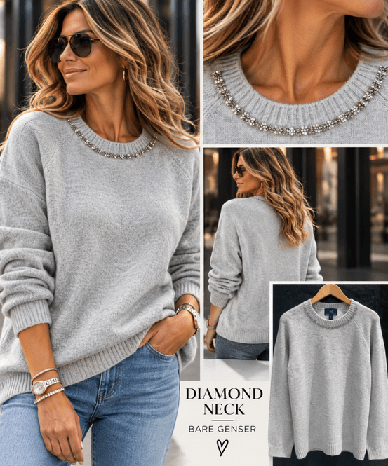 Hovedbilde Diamond neck beige