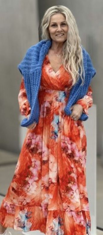 Valentina Kjole Orange