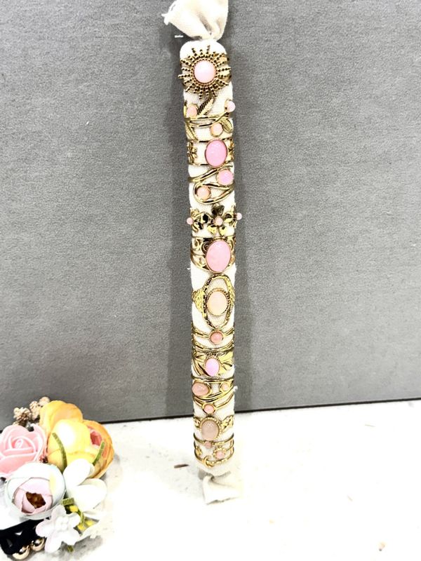 Assorterte ringer rosa