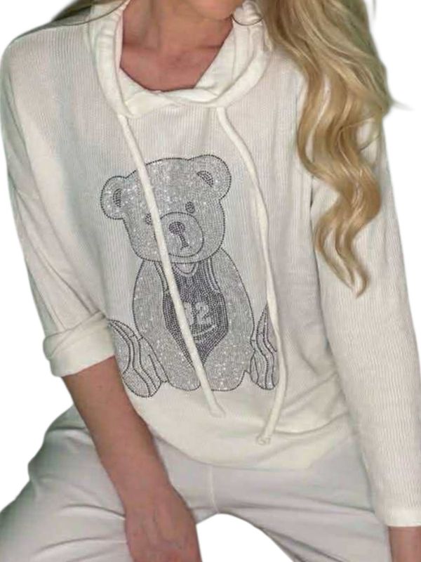 Teddy genser med strass
