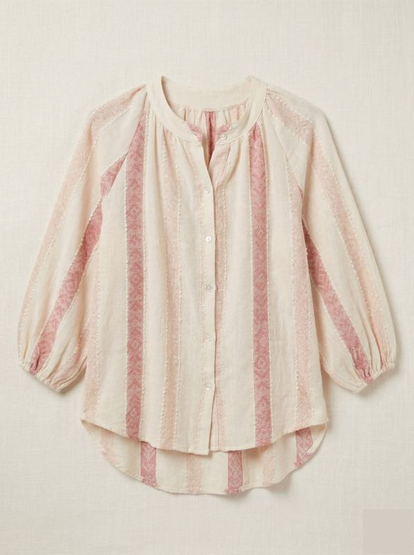 Lurex bomull beige