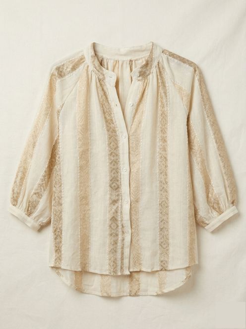 Hovedbilde Lurex bomull beige