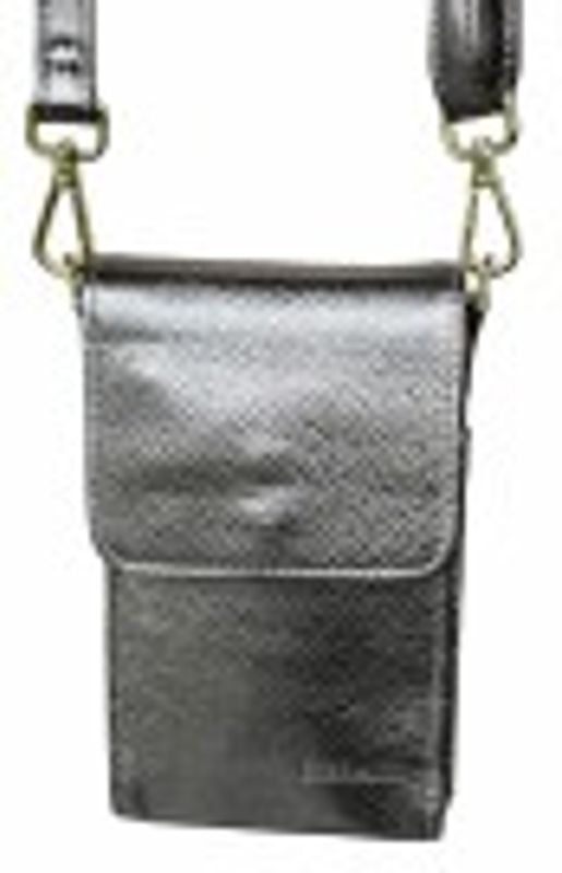 Bronze skinnveske m gull