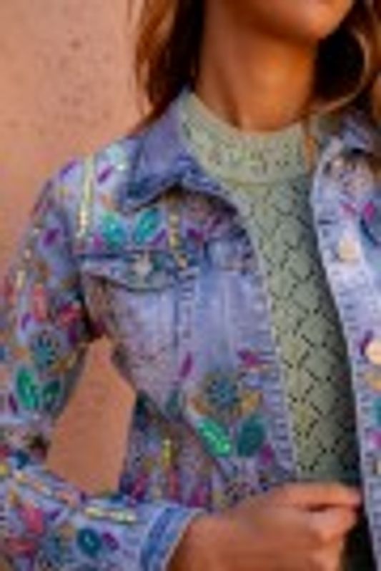 Mandala Denim Jakke 