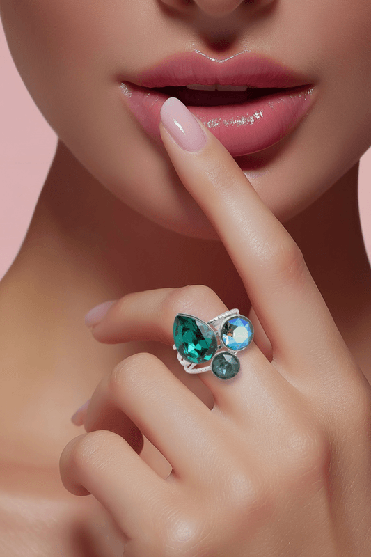 Ada ring Swarowski turkis