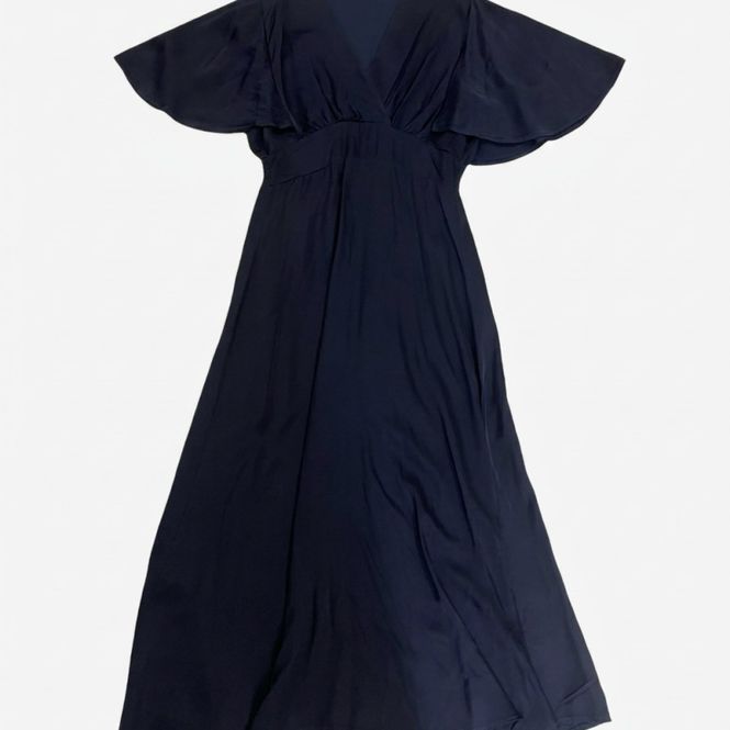 Hovedbilde Pernille kjole solid satin blå