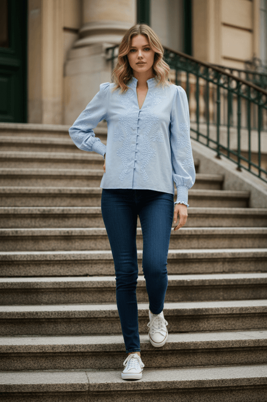 Vanessa blouse blå