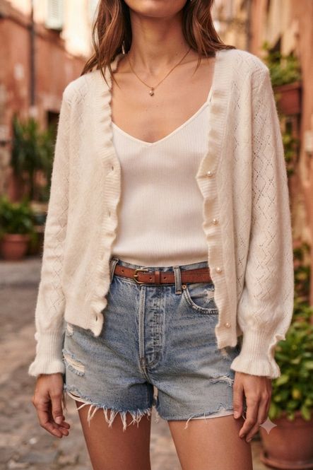 Hovedbilde Nisa cardigan beige