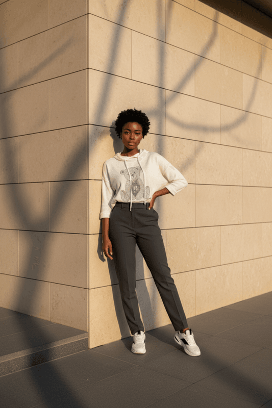 Teddy genser med strass