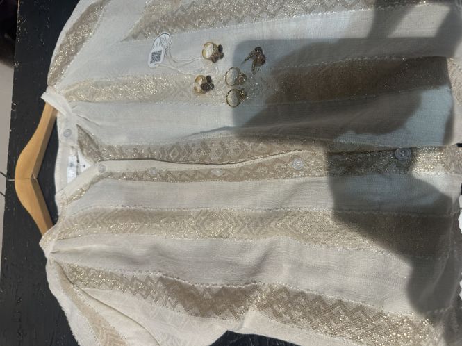 Hovedbilde Lurex bomull beige