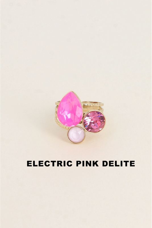 Ada ring Swarowski fuxia