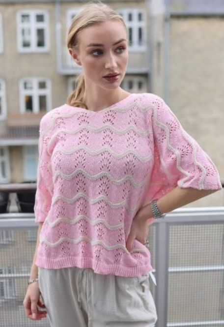 Hovedbilde Genser Rosa Bølger